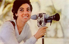 Woman with Bolex P1