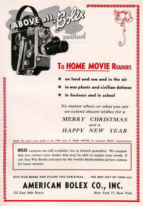 American Bolex Christmas ad